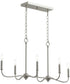 Ilia 6-Light Island Chandelier Brushed Nickel