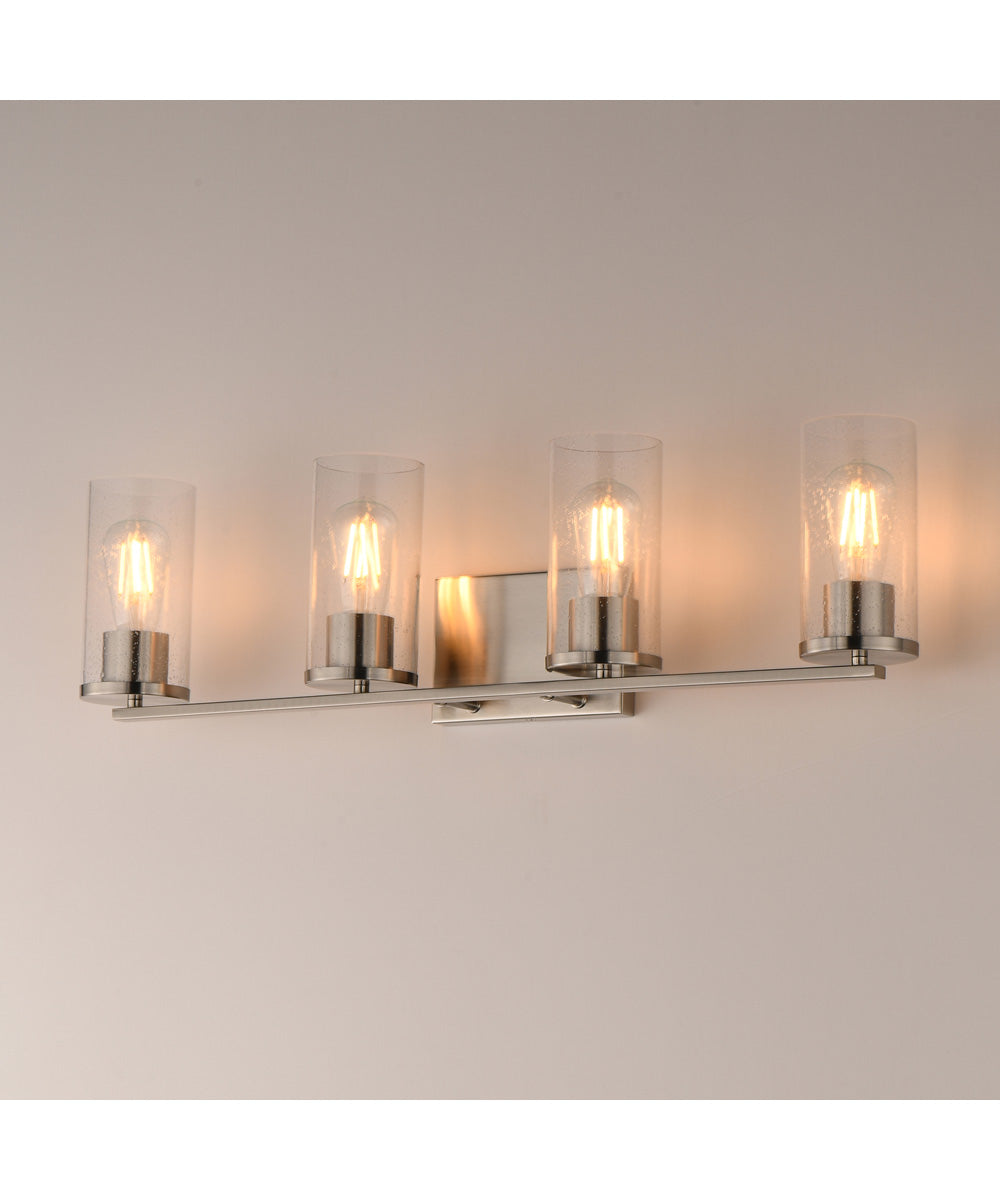 Livingston 4-Light Bath Vanity Satin Nickel