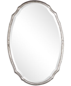 24x36" Wall Mirror in Hammered Silver