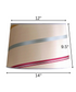 MAST Plug-In Wall Mount Pendant, 1 Light White Cord/Arm, 14" Juliette Striped Raw Silk Drum Shade