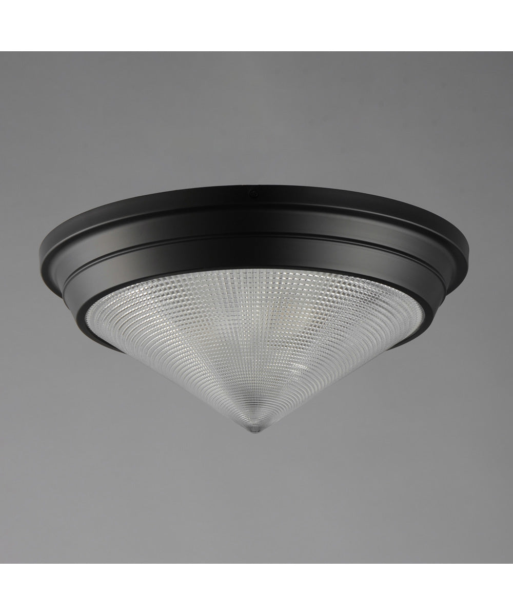 Hargreaves 3-Light Flush Mount Black