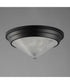 Hargreaves 3-Light Flush Mount Black