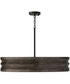 Dunn 4-Light Chandelier Espresso Stain and Black