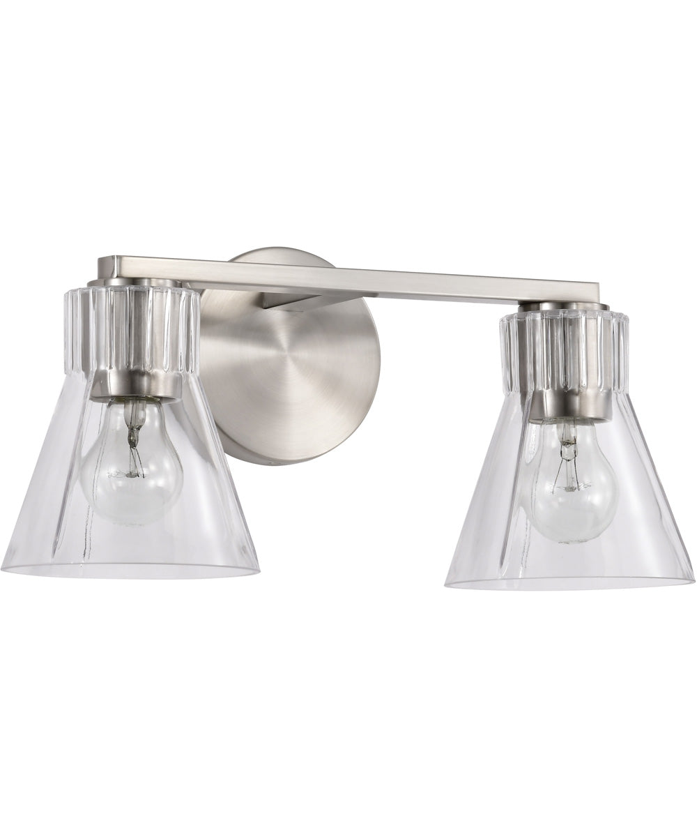 Gianna 2-Light Vanity & Wall Brushed Nickel
