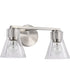 Gianna 2-Light Vanity & Wall Brushed Nickel