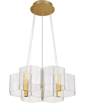 Kenzo  Chandelier Polished Anodized Bronze