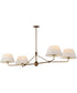 Dunbridge 4-Light Chandelier Weathered Brass