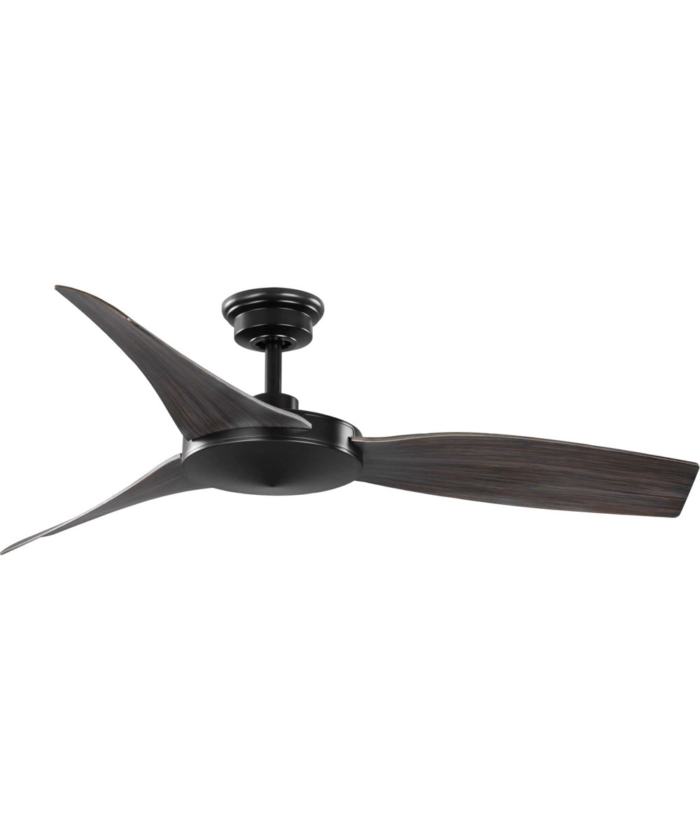 Spicer 54" 3-Blade Antique Black/Indoor/Outdoor DC Motor Contemporary Ceiling Fan Matte Black