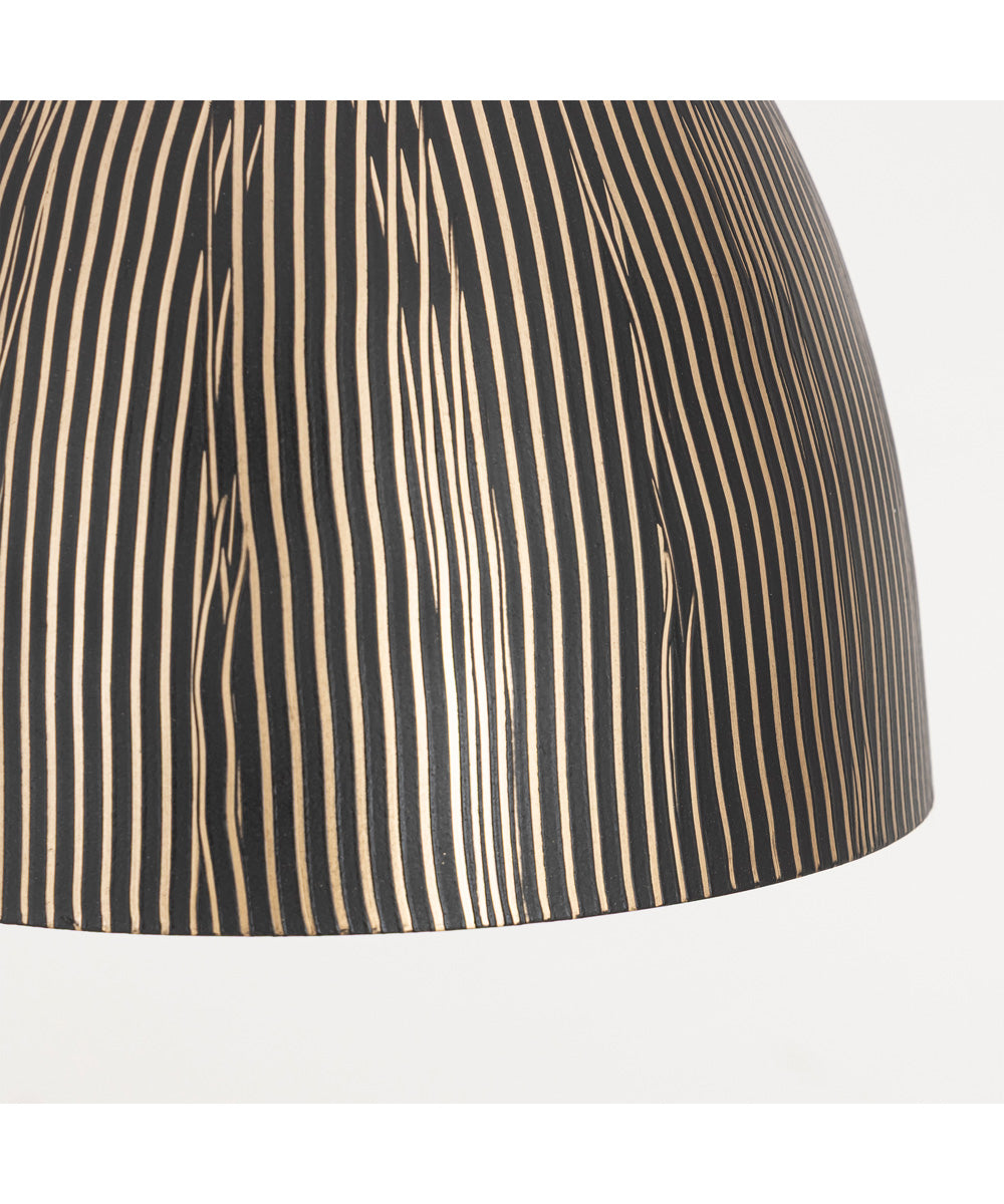 Fleur 1-Light Mini Pendant Black / Gold