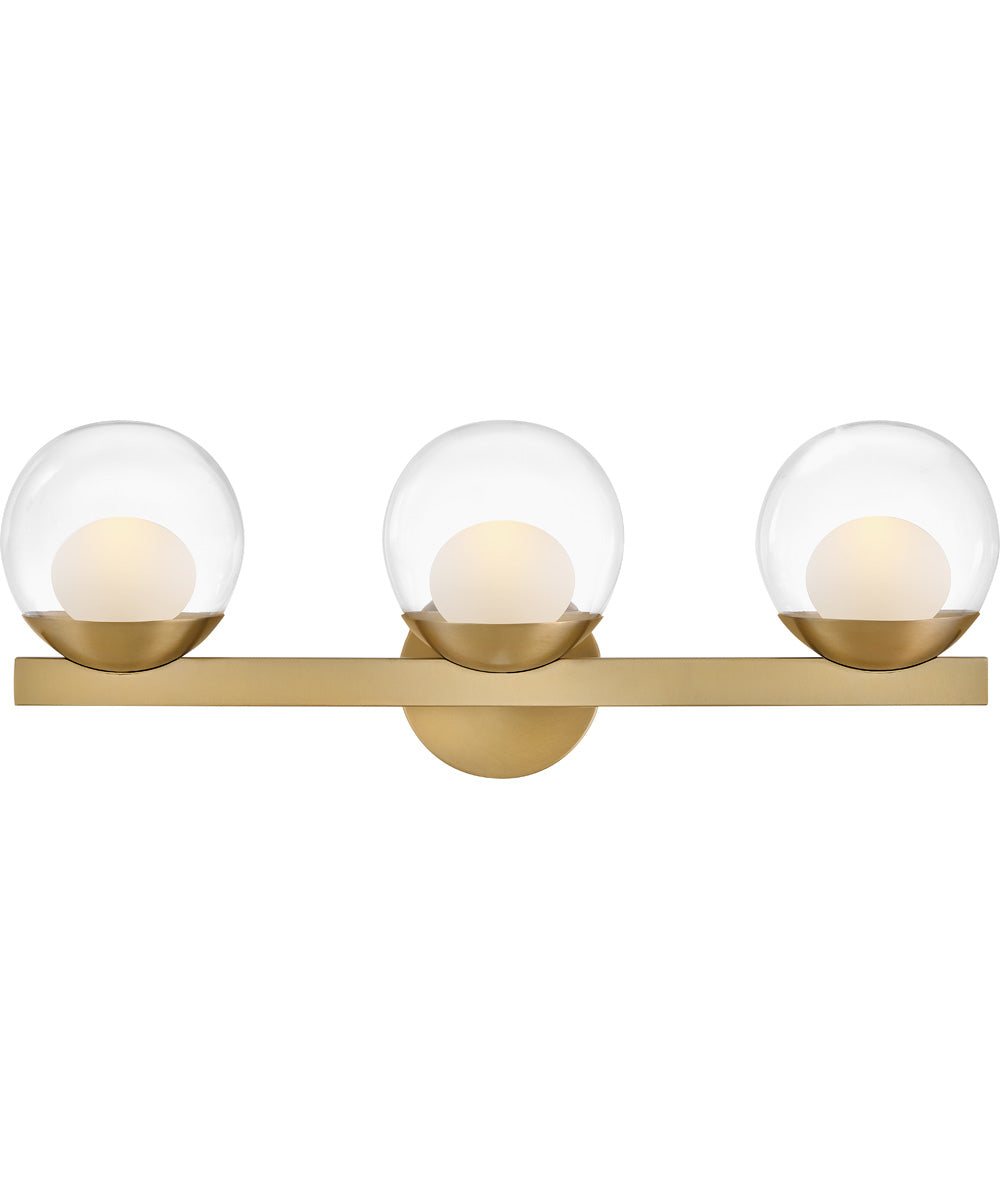 Sunni 3-Light Medium Three Light Vanity in Lacquered Brass