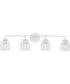 Quillan 4-Light Transitional Bath & Vanity Light White Plaster