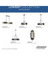 Lowery 3-Light Semi-Flush Mount Matte Black