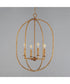 Martel 4-Light Pendant Etruscan Gold