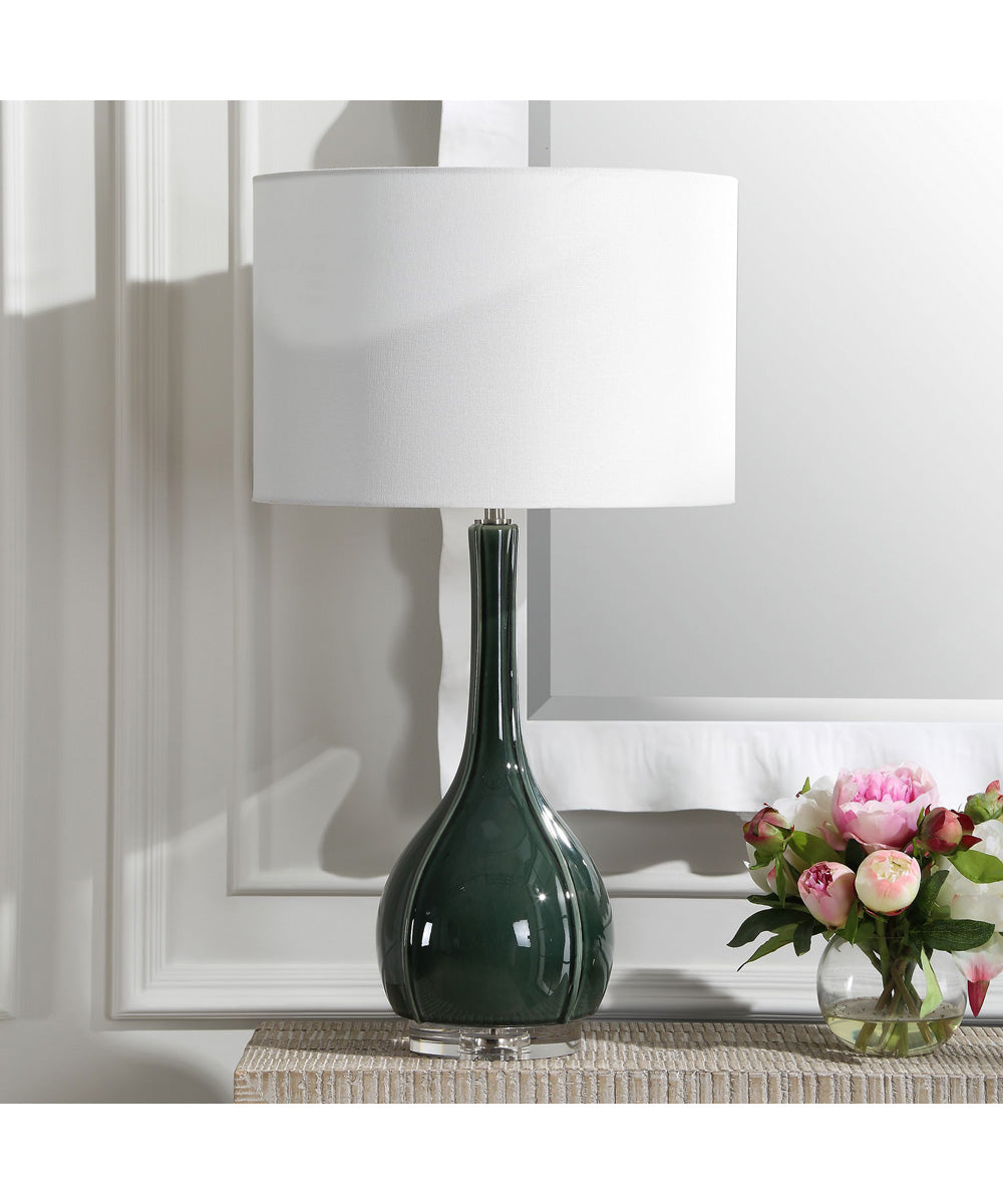Essex Green Glass Table Lamp