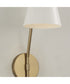 Cami 1-Light Sconce Aged Brass and White