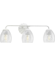 Quillan 3-Light Transitional Bath & Vanity Light White Plaster