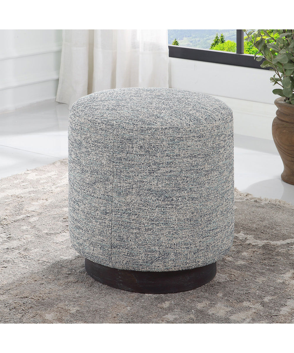 Avila Tweed Round Ottoman