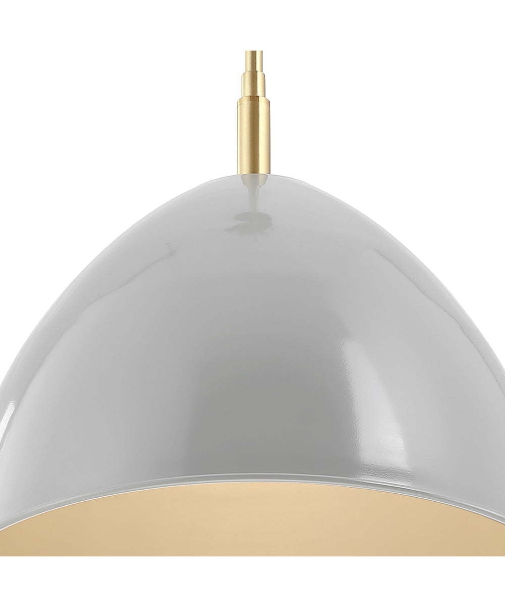 Biba 1 Light Pendant Brushed Gold