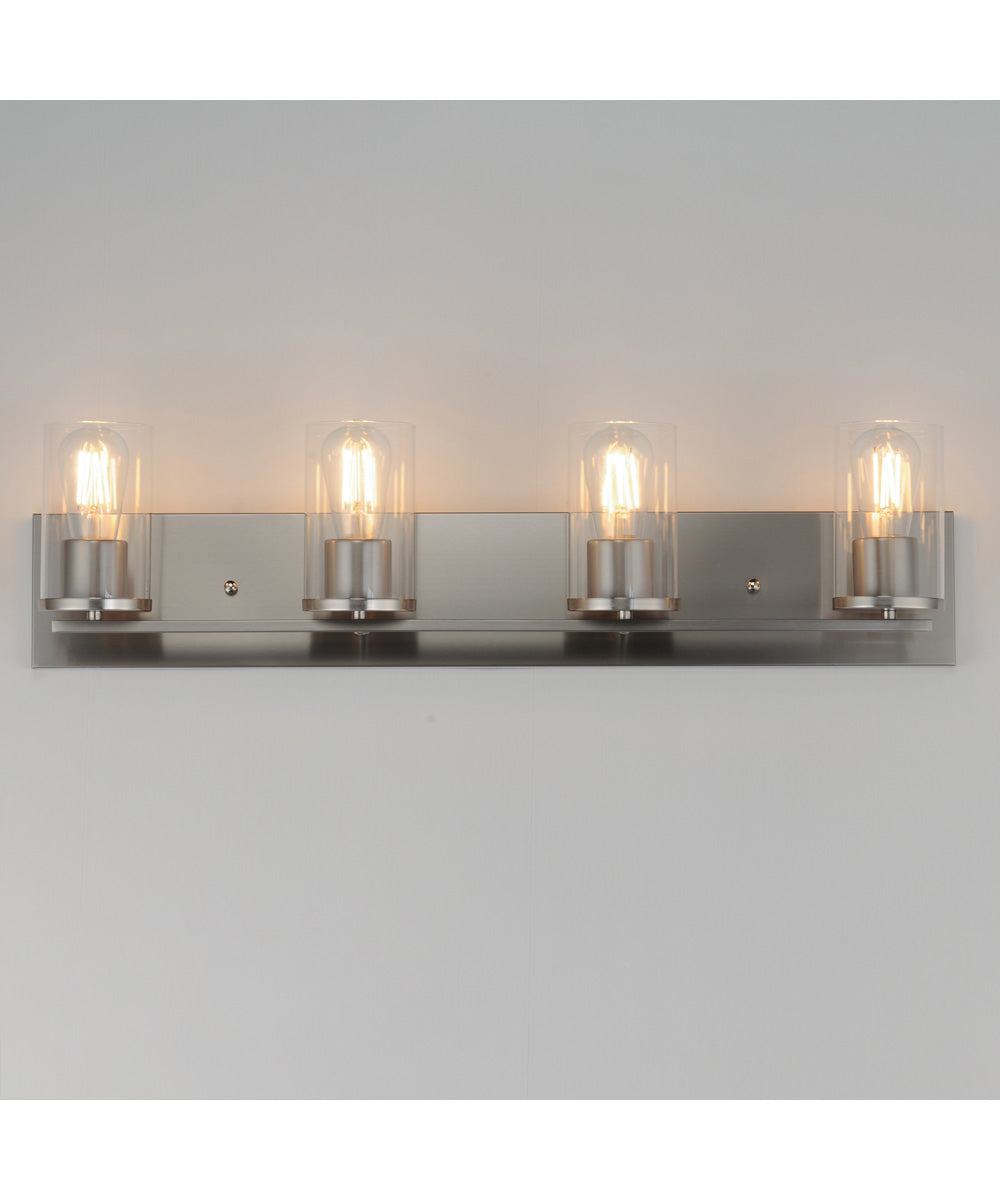 Lateral 4-Light Bath Vanity Satin Nickel