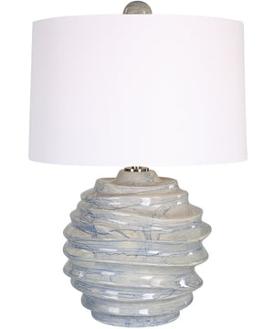 Waves Blue & White Accent Lamp