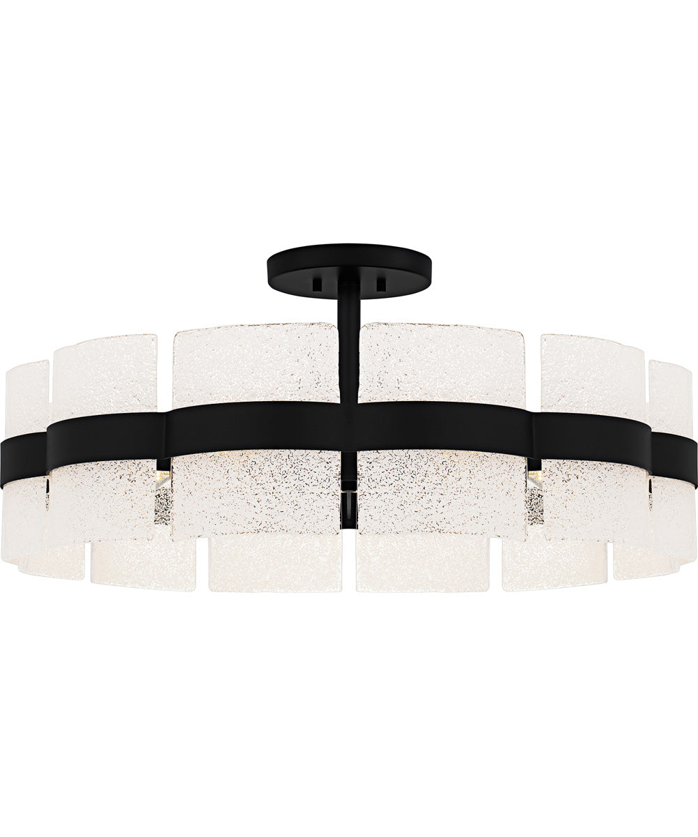 Sweeney Extra Large 6-light Semi Flush Mount Matte Black