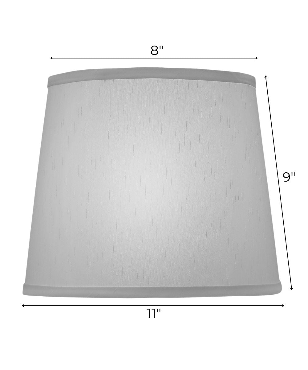 8x11x9 Global White Empire Hardback Lampshade