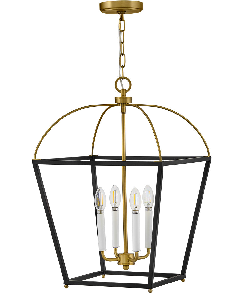 Tate 4-Light Large Pendant in Black