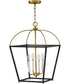 Tate 4-Light Large Pendant in Black