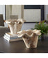 Teak Flow White Wash Outdoor Bowl