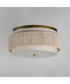 Seacliff 2-Light Flush Mount Natural Aged Brass