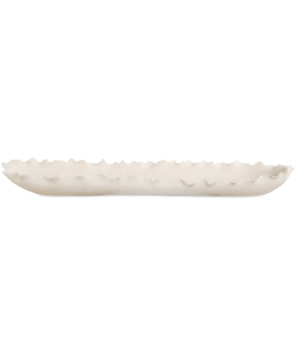 Ripple Crest White Bowl
