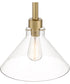 Willow Creek 1 Light Pendant Brushed Gold