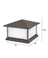 Walter 2-Light Large Pier Mount Lantern 12v in Textured Oil Rubbed Bronze