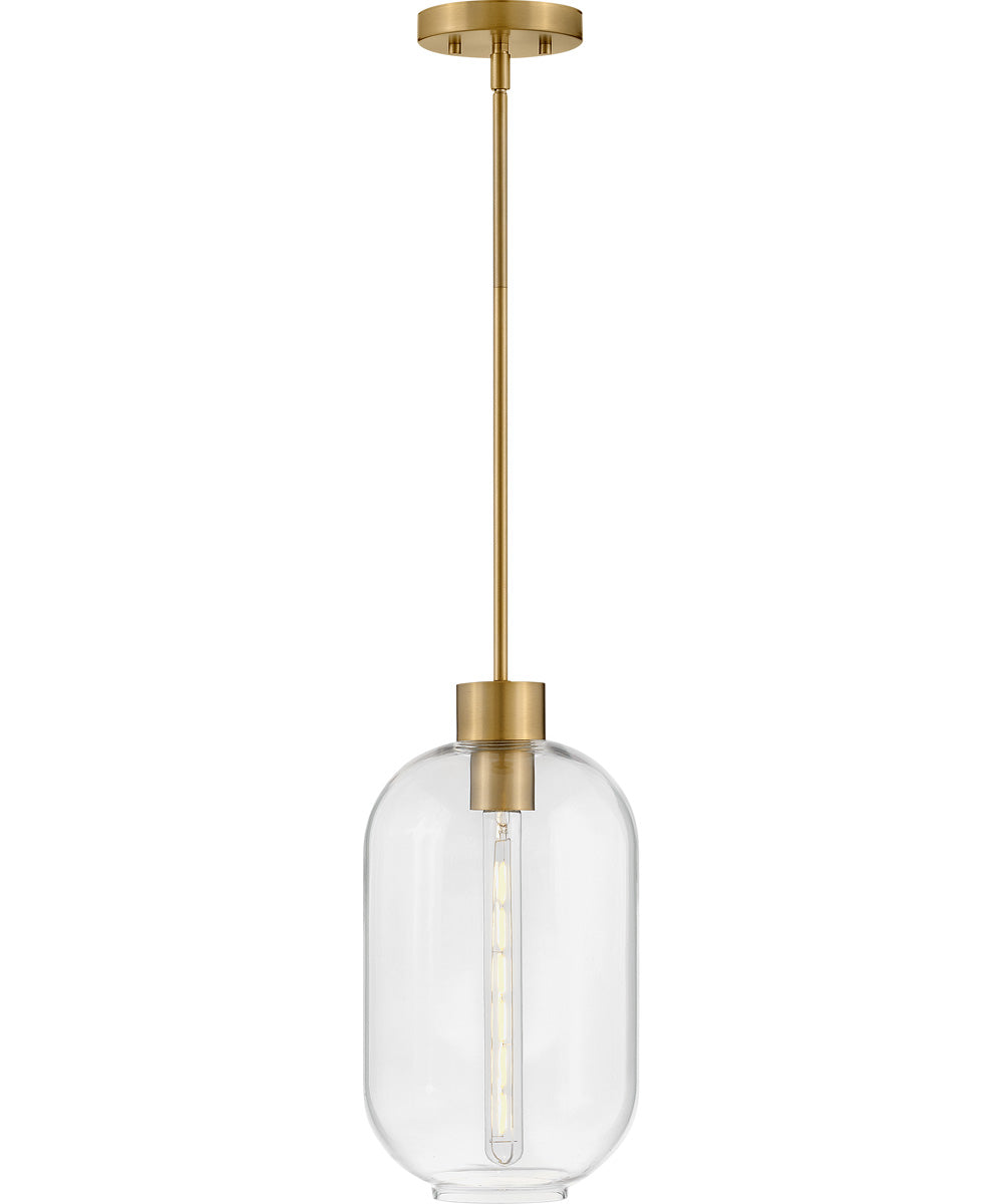 Greer 1-Light Small Pendant in Lacquered Brass