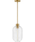 Greer 1-Light Small Pendant in Lacquered Brass
