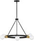 Orla 6-Light Medium Single Tier Chandelier in Black