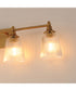 Julip 4-Light Bath Vanity Natural Aged Brass