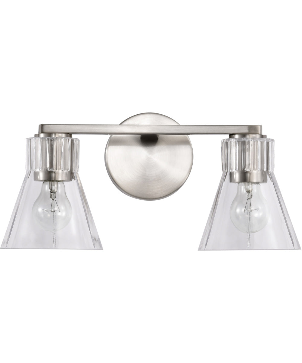 Gianna 2-Light Vanity & Wall Brushed Nickel