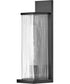 Torrent 1-Light Medium Wall Mount Lantern in Black