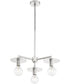 24"W Bizet 3-Light Chandelier Polished Nickel