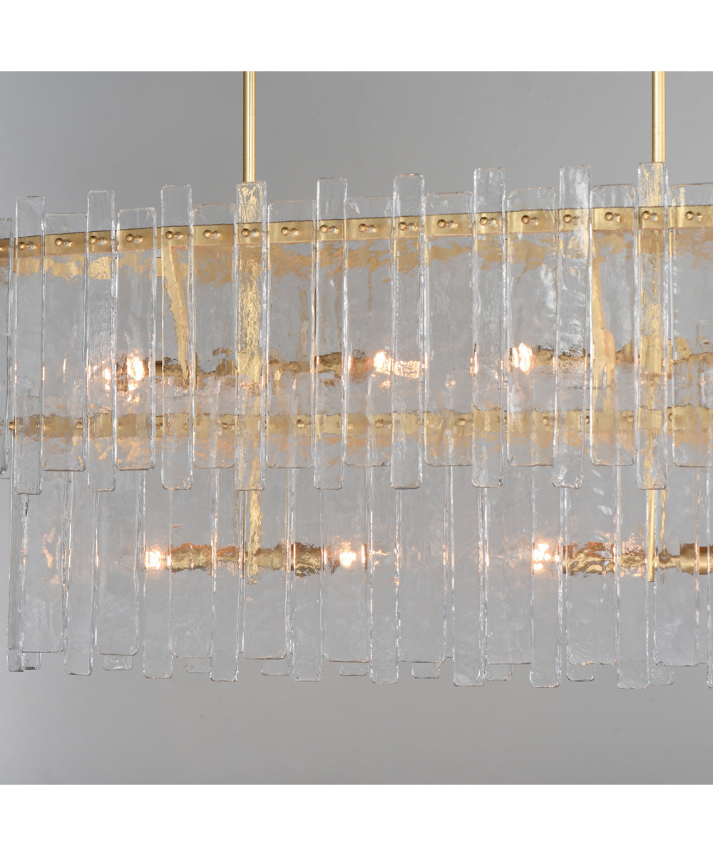 Warren 8-Light Linear Gold Leaf