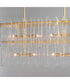 Warren 8-Light Linear Gold Leaf