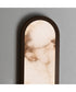 Plinth 15 inch LED Alabaster Wall Sconce Dark Bronze