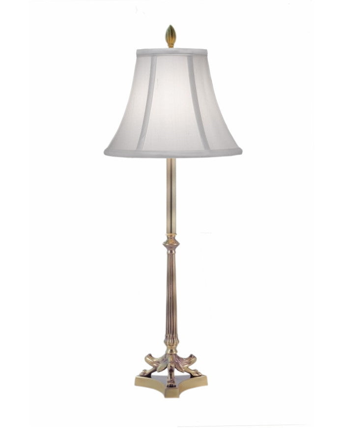 26"H Artisan Brass Signature by Stiffel Buffet Lamp, On/Off