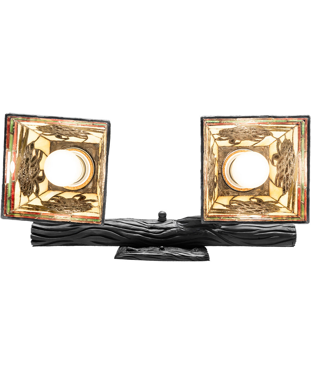 16" Wide Pinecone 2 Light Wall Sconce