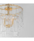 Warren 4-Light Semi-Flush / Pendant Gold Leaf
