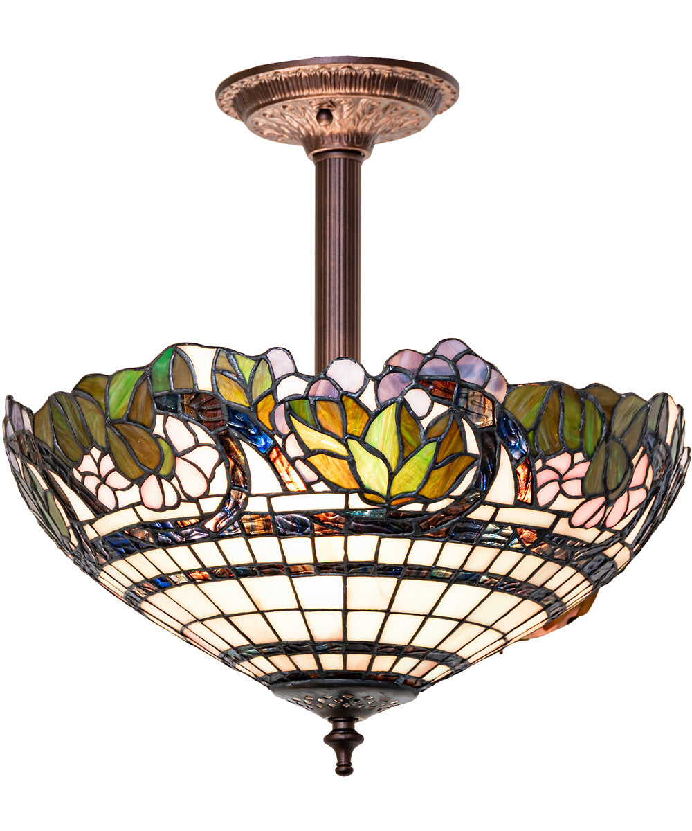 15" Wide Handel Grapevine Semi-Flush Mount