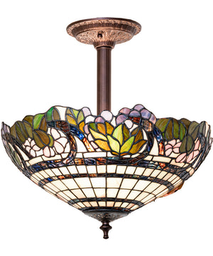 15" Wide Handel Grapevine Semi-Flush Mount
