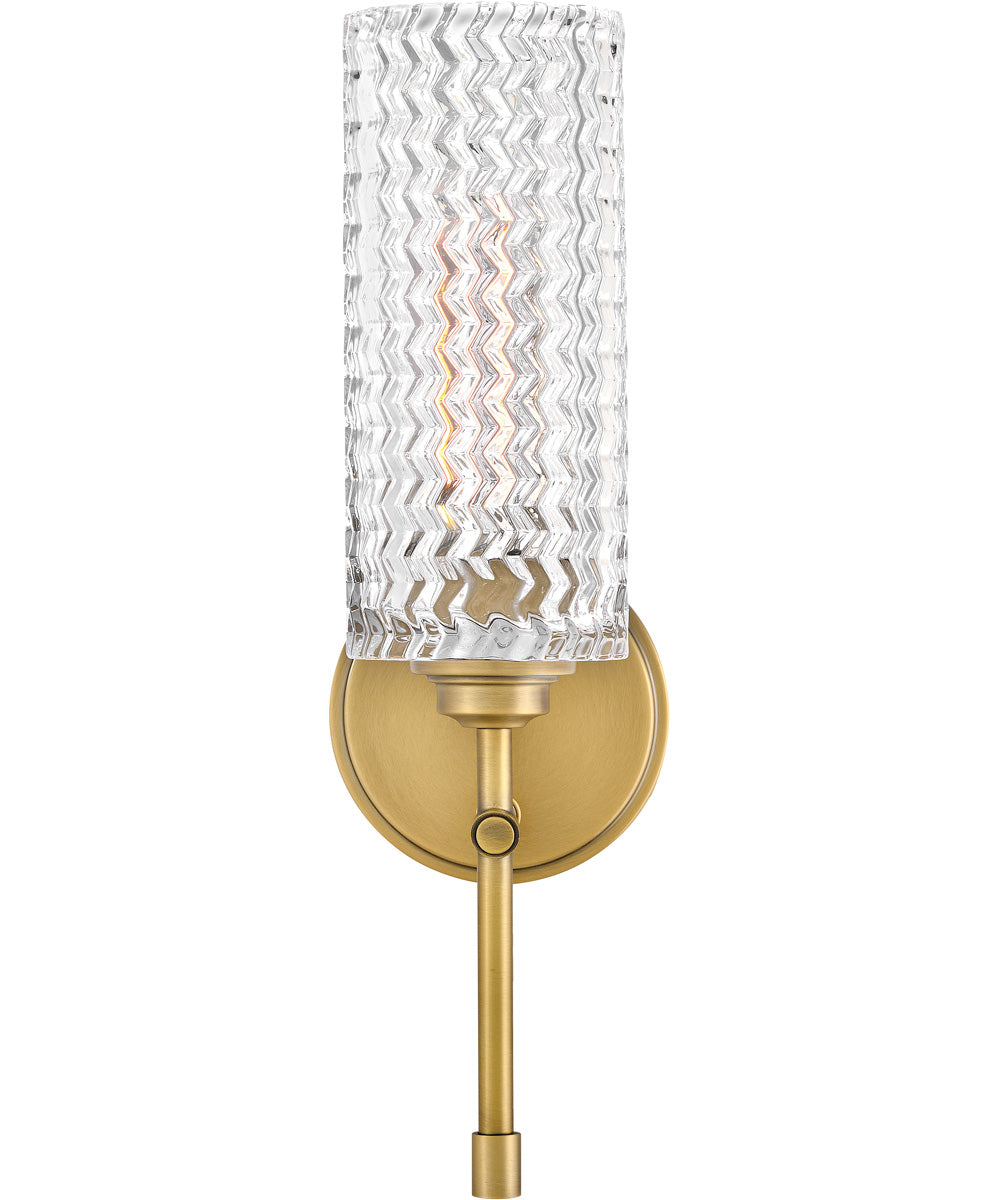 Elle 1-Light Medium Single Light Sconce in Heritage Brass