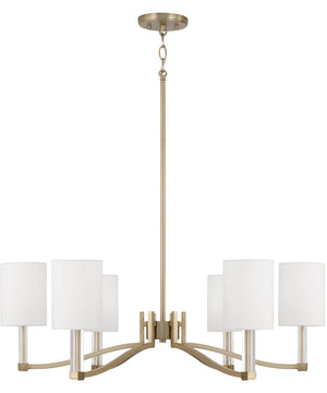 Ingrid 6-Light Chandelier Matte Brass